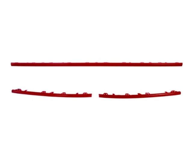 T6 Front Bumper Grille Trims - 2016-19 - Red