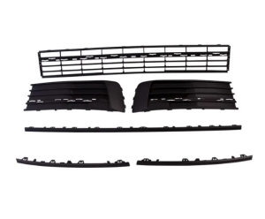 T6 Front Bumper Grilles And Trims - 2016-19 - Matt Black