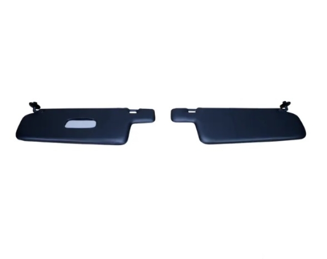 G1 Black Sunvisors - RHD - Mirror On Left Hand Sunvisor