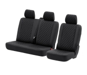 T5 Rear Seat Cover Set - Black With Black Diamond Centre