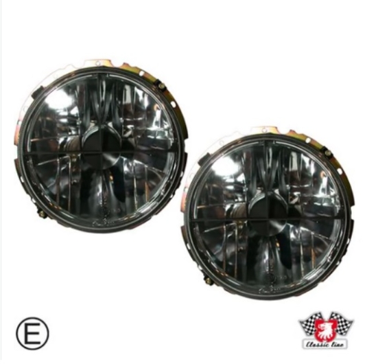 T1,G1 Smoked Crystal Headlight Set (European Beam Pattern)