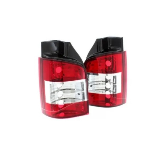 T5 Smoked Crystal Clear Tail Lights With Red LED - Tailgate Models