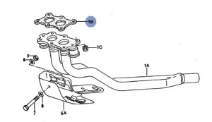 G2,G3 (PB) Exhaust Down Pipe Gasket